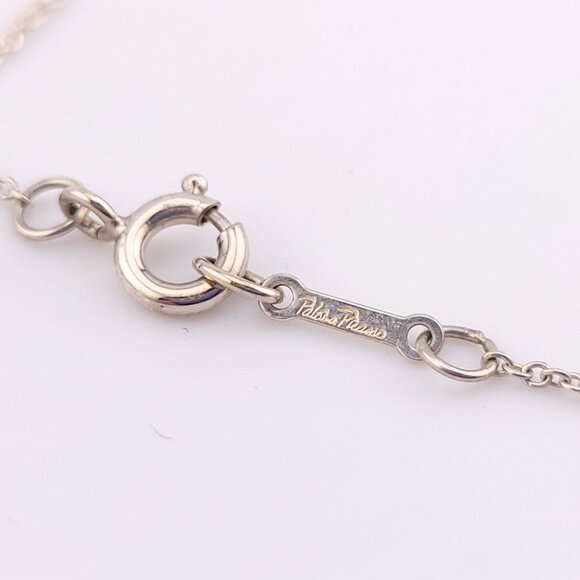 Tiffany & Co. Sterling Silver Paloma Picasso X Kiss Pendant Necklace 16"inch - Picture 11 of 13